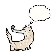 Cartoon Wolf N132