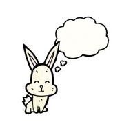 Cartoon little rabbit N16