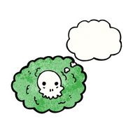 spooky gas cloud cartoon N2