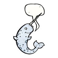 Cartoon Narwhal N14