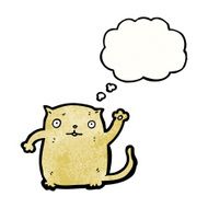 cartoon waving cat N3