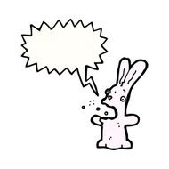 burping rabbit cartoon N14