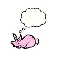 pink rabbit cartoon N8