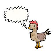 squawking rooster cartoon N4