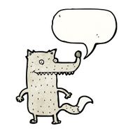wolf with speech bubble N4