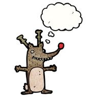 funny cartoon reindeer N4