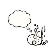 skull with thought bubble N2