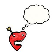 love heart with arrow cartoon N2