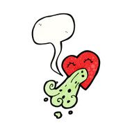 love sick heart cartoon N11