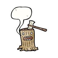Cartoon Tree Stump N13