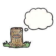 Cartoon Tree Stump N14