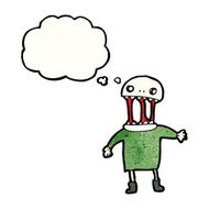 cartoon skeleton in graffiti style N2