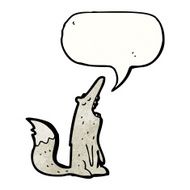 howling wolf cartoon N2