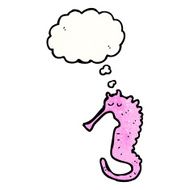 sea horse with thought bubble N2