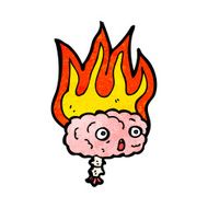 flaming brain cartoon N2