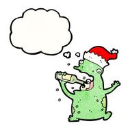 cartoon frog drinking beer N2