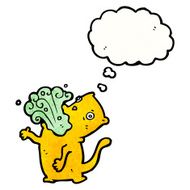 burping cat cartoon N25