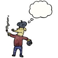 cartoon smoking dog N2