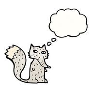Cartoon Wolf N135