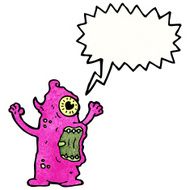 Cartoon monster N163