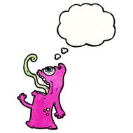 Cartoon monster N164