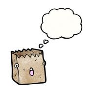 paper bag cartoon character N16
