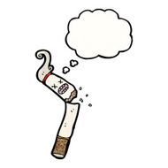 broken cigarette cartoon N2