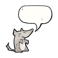 little wolf cartoon N12