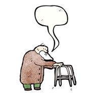elderly man cartoon N2