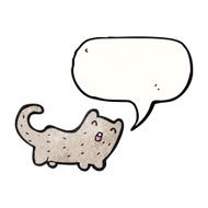 cartoon cat with speech bubble N141