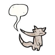 cute little wolf cartoon N5