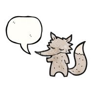 cute little wolf cartoon N7