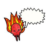 cartoon gross halloween skull N2