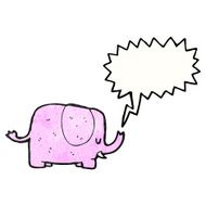 trumpeting elephant cartoon N4