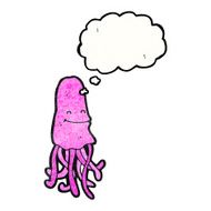 Pink Jellyfish Cartoon N6