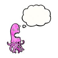 Pink Jellyfish Cartoon N7