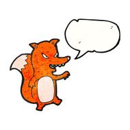 cartoon fox with speech bubble N40