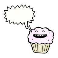 laughing cupcake cartoon N2
