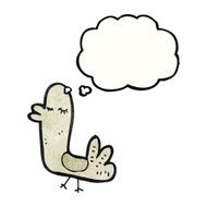 bird with thought bubble cartoon N14