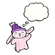 dancing pink bunny cartoon N2