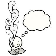 funny cartoon skull N53