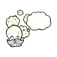 funny cartoon skull N54