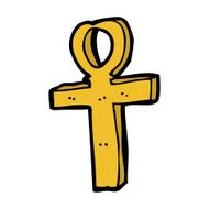 cartoon ankh symbol N11