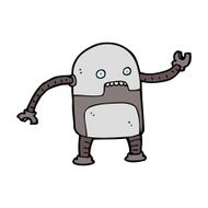 Funny Cartoon Robot N58