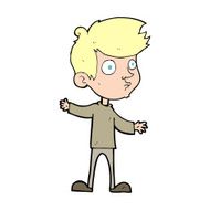 cartoon curious boy N45