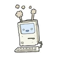 cartoon old computer N51