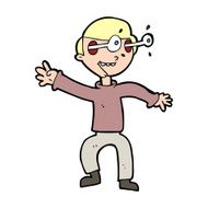 cartoon amazed boy N22