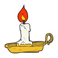 cartoon old candlestick N3