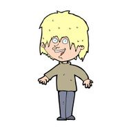 cartoon excited man N125