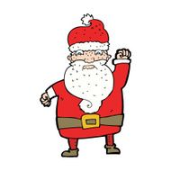 cartoon angry santa claus N23